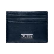 R Kaarthouder Leder Collectie Guess , Black , Heren