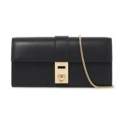 Mini Hug Leren Handtas Salvatore Ferragamo , Black , Dames