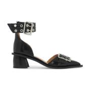 Chunky Buckle Dé Pumps Ganni , Black , Dames