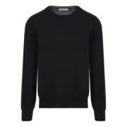 Zwarte Wol Cashmere Trui Brunello Cucinelli , Black , Heren