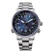 Pilot Super Titanium Horloge - Blauwe Wijzerplaat Citizen , Blue , Her...