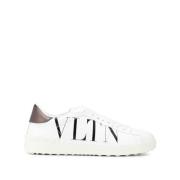 Rockstud Leren Sneakers Valentino Garavani , White , Heren