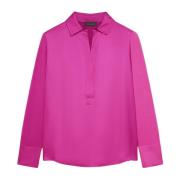 Twee-Tinten T-shirt Elena Mirò , Pink , Dames