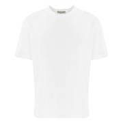Witte Katoenen T-shirt Korte Mouw Daniele Alessandrini , White , Heren