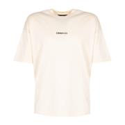 Casual Ronde Hals T-Shirt Les Hommes , Beige , Heren