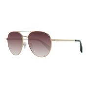 Gouden Aviator Zonnebril met Bruine Lenzen Ted Baker , Yellow , Heren