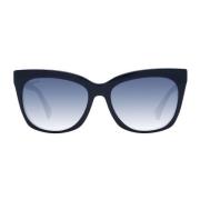 Blauwe Vlinder Zonnebril met Gradient Lenzen Max Mara , Blue , Dames