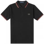 Slim Fit Twin Tipped Polo Fred Perry , Black , Heren