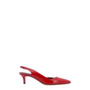 Rode Leren Pumps met Puntige Neus Isabel Marant , Red , Dames