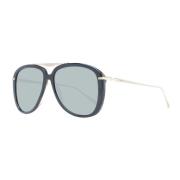 Zwarte Aviator Zonnebril met Grijze Lenzen Scotch & Soda , Black , Her...