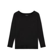 Ecovero Viscose Pullover met Raglanmouwen Elena Mirò , Black , Dames