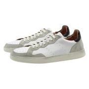 Vintage Leren Sneaker Kansas Zwart Elia Maurizi , Multicolor , Heren