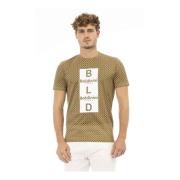 Trend T-shirt met Logo Patroon Baldinini , Green , Heren