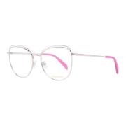 Rose Gold Ronde Metalen Optische Monturen Emilio Pucci , Pink , Dames