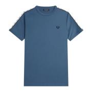 Ringer T-Shirt Midnight Blue Style M4620 Fred Perry , Blue , Heren