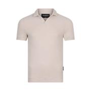Buttonless Towelling Polo Shirt | Beige Radical , Beige , Heren