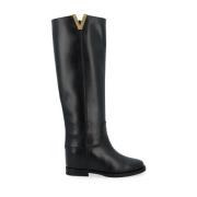 Zwarte Lange Rits Trui Via Roma 15 , Black , Dames