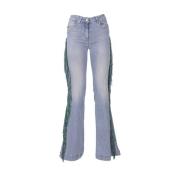 Wide Jeans Simona Corsellini , Blue , Dames