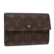 Pre-owned Canvas wallets Louis Vuitton Vintage , Brown , Dames