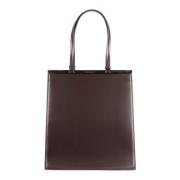 Mat zwarte boodschappentas met magnetische sluiting Trussardi , Brown ...