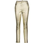 Gouden Leren Broek Dames Ibana , Yellow , Dames