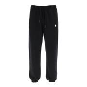 Kruis Logo Sweatpants Marcelo Burlon , Black , Heren