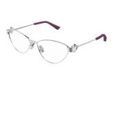 Cat-eye metalen montuur bril Bv1188O Bottega Veneta , Gray , Unisex