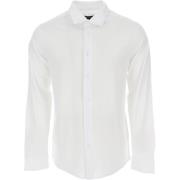 Wit T-shirt met reliëf adelaar Emporio Armani , White , Heren