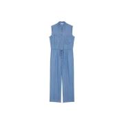 Mouwloze jumpsuit met rechte pijpen Marc O'Polo , Blue , Dames