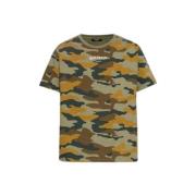 Camouflage Shirt Balmain , Multicolor , Heren
