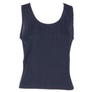 Pre-owned Viscose tops Armani Pre-owned , Blue , Dames