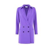 Korte Overhemdjurk Nenette , Purple , Dames