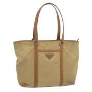 Pre-owned Nylon totes Prada Vintage , Beige , Dames