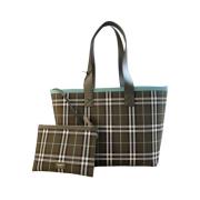 Multicolor Check Tote Shopping Tas Burberry , Multicolor , Dames