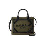 Canvas handbags Balmain , Green , Dames