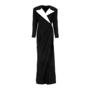 Elegante Jurk Collectie Balmain , Black , Dames