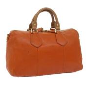 Pre-owned Leather prada-bags Prada Vintage , Orange , Dames