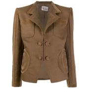 Pre-owned Wool outerwear Valentino Vintage , Brown , Dames