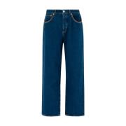 Geborduurde Jeans Drole de Monsieur , Blue , Heren