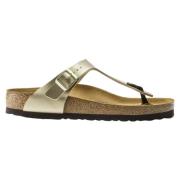 Gouden Gizeh Dames Sandaal Birkenstock , Yellow , Dames