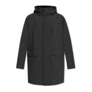 Geïsoleerde jas met capuchon Brioni , Black , Heren