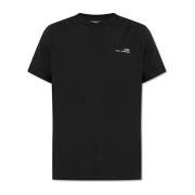 T-shirt met logo A.p.c. , Black , Heren