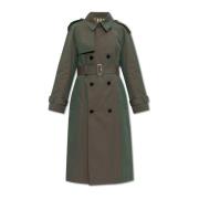 Katoenen trenchcoat Burberry , Green , Dames