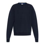 Sweatshirt met logo Burberry , Blue , Heren