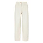 Hoge taille wijde broek Solitary Star Samsøe Samsøe , Beige , Dames