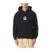 Iconische Extra Zware Hoodie - Zwart Obey , Black , Heren