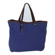 Pre-owned Canvas totes Prada Vintage , Blue , Dames