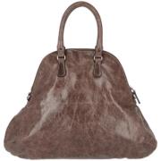 Pre-owned Leather handbags Marni Pre-owned , Brown , Dames