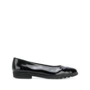 Pre-owned Rubber flats Salvatore Ferragamo Pre-owned , Black , Dames