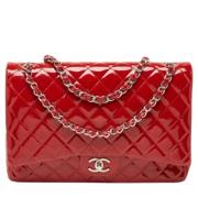 Pre-owned Leather shoulder-bags Chanel Vintage , Red , Dames